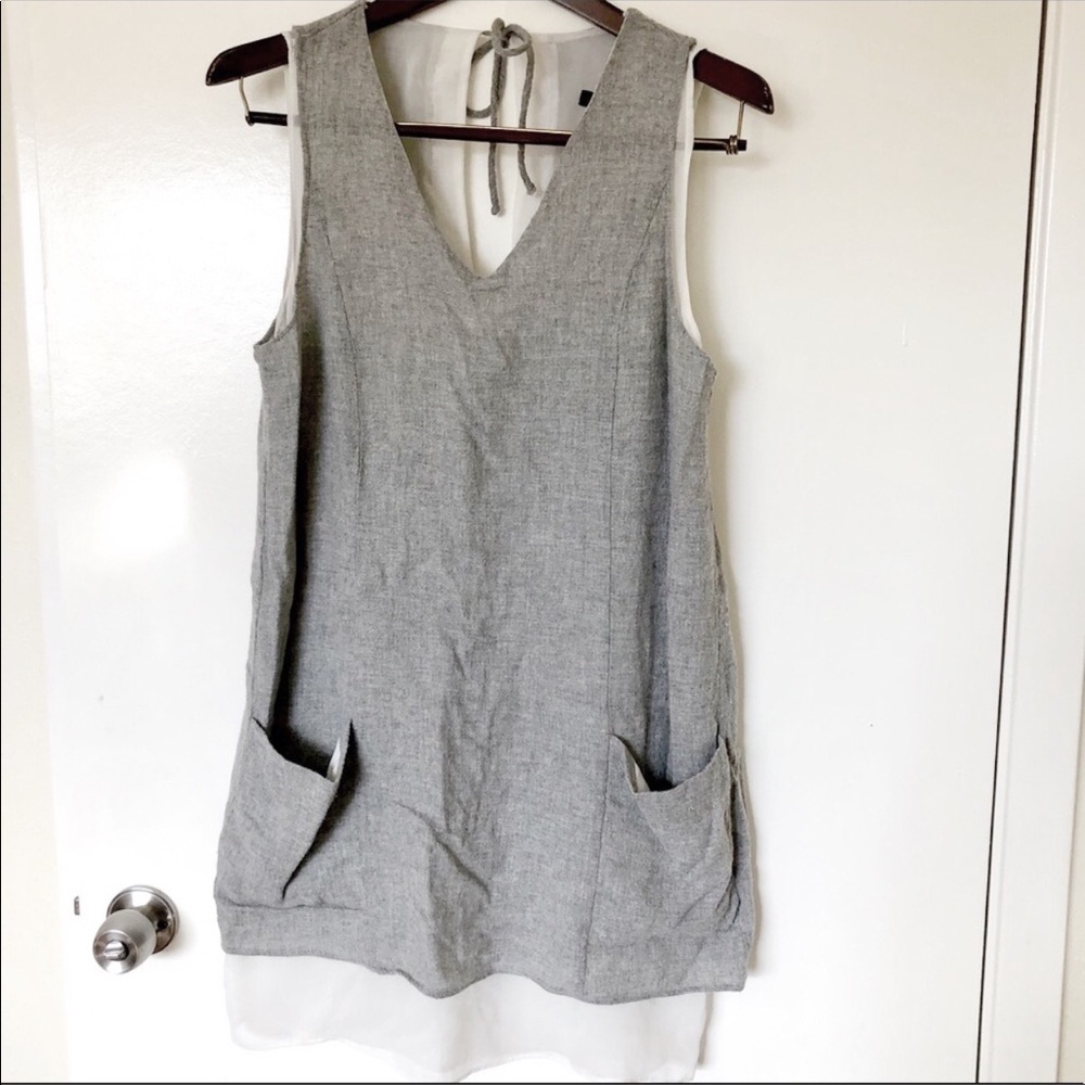 Zara Basic Woolblend Sheath Sleeveless Dress